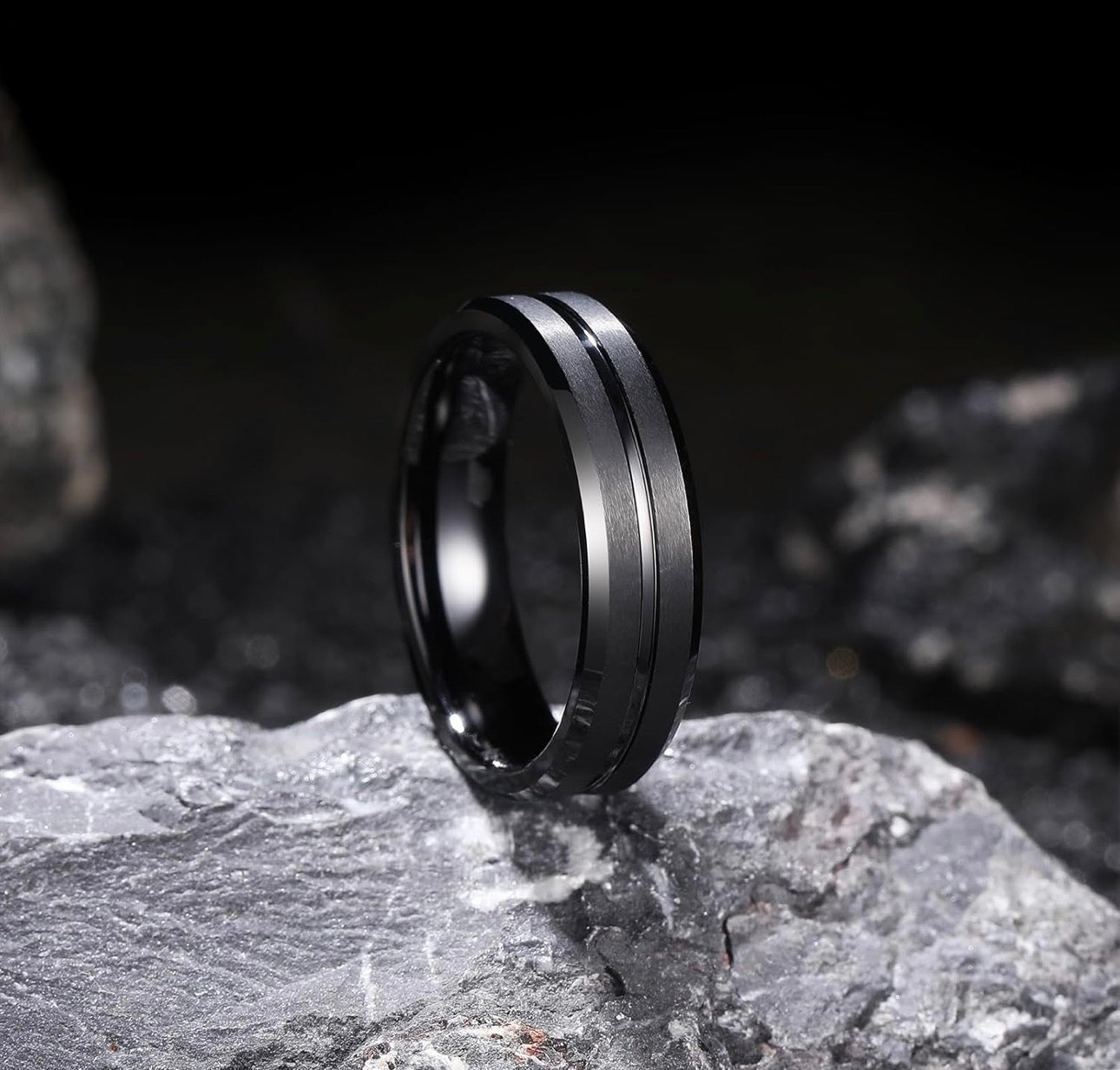 Tungsten Wedding Ring 8 mm