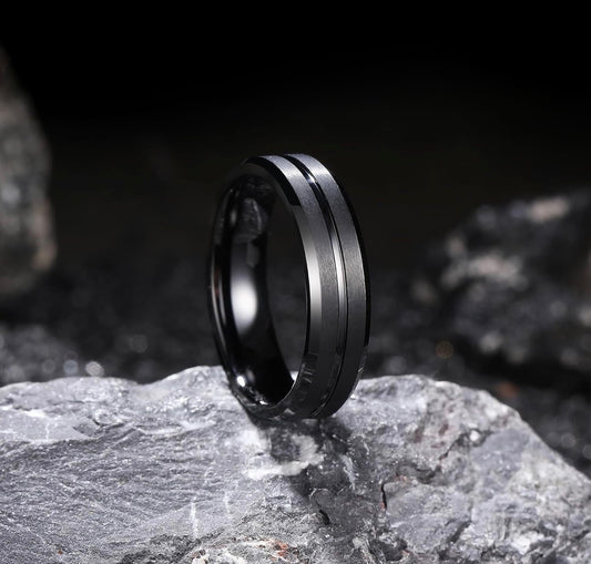 Tungsten Wedding Ring 8 mm