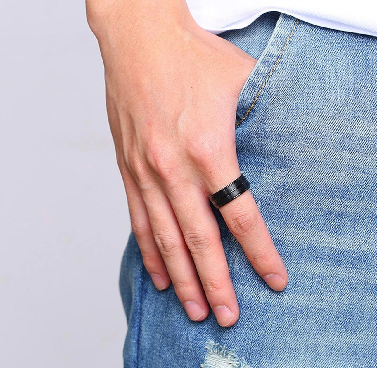 Tungsten Wedding Ring 8 mm
