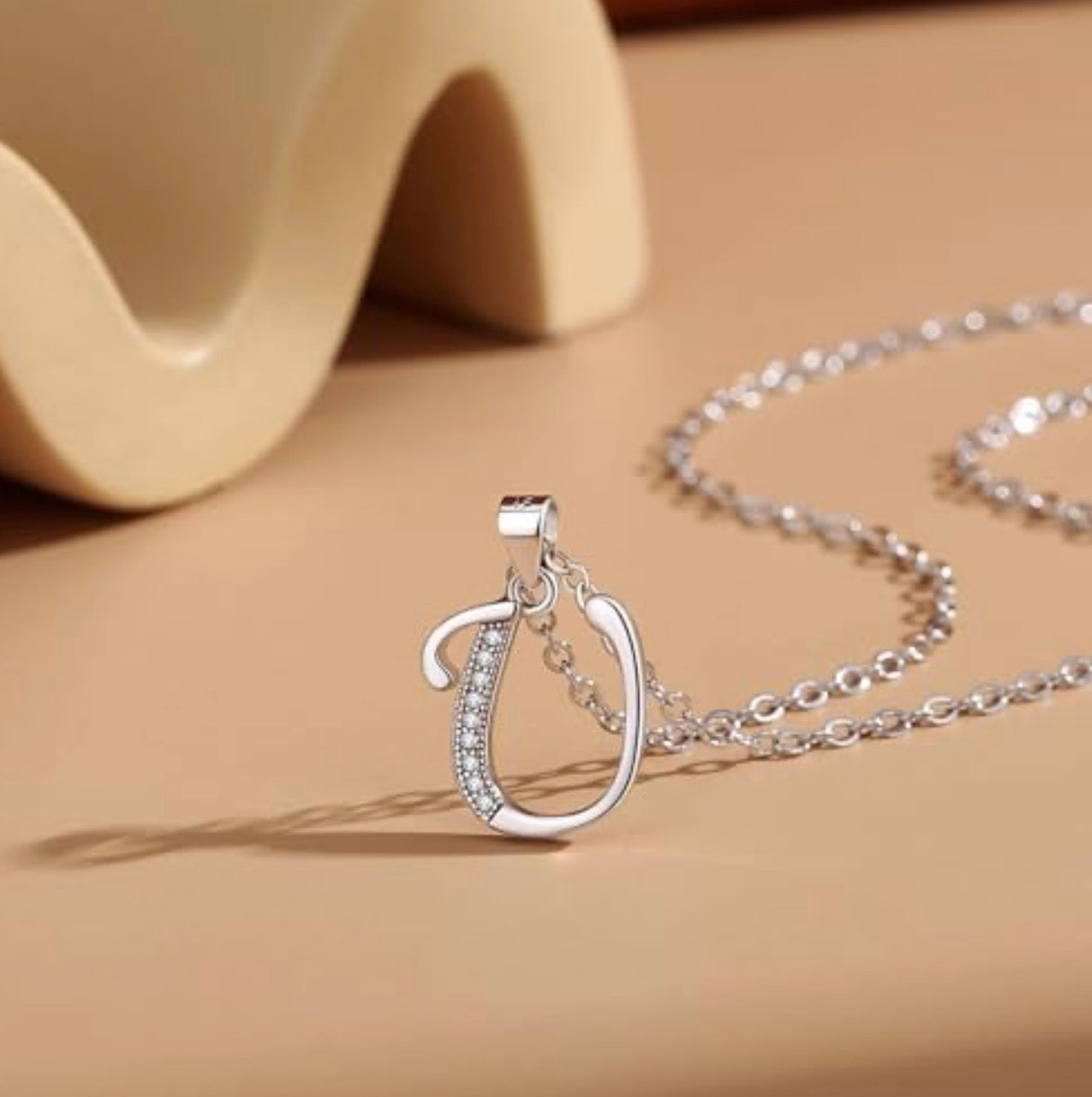 Initial Pendant Silver
