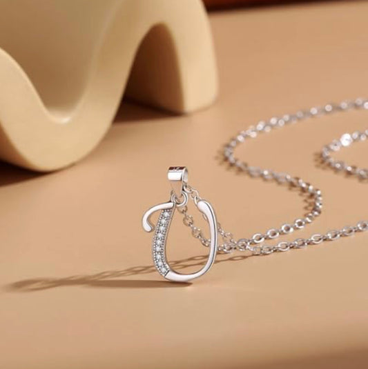Initial Pendant Silver