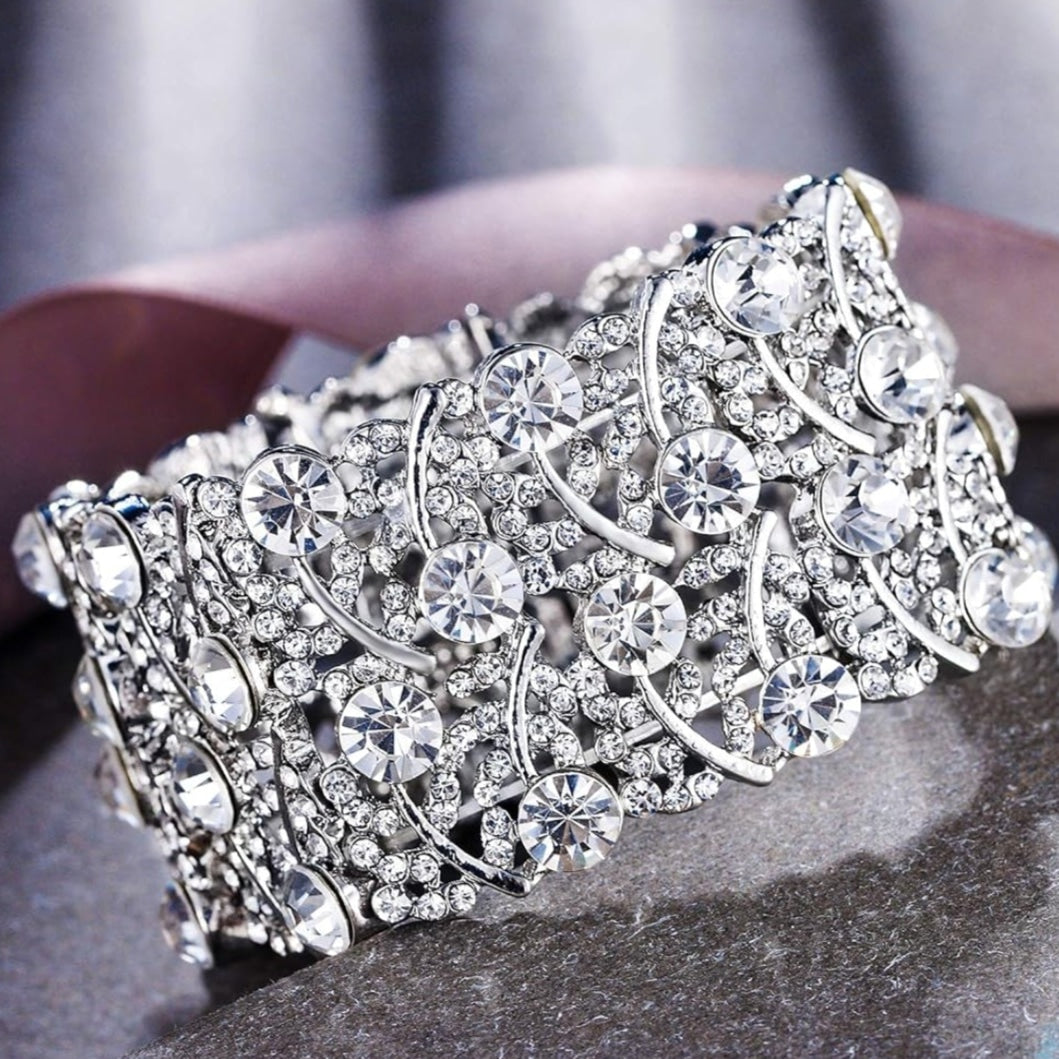 Crystal Elastic Bridal Bracelet