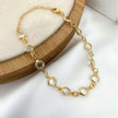 Sparkling Crystal Statement Ankle Bracelet – Adjustable Gold-Tone Everyday Jewelry