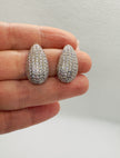 Elegant Sparkling Teardrop Earrings – Stainless Steel