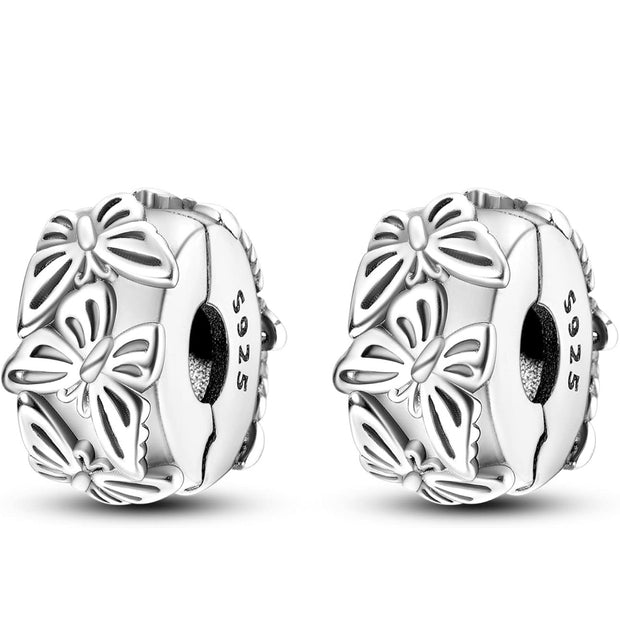 Detailed Butterfly Silver Charm – Perfect Gift for Bracelet Collectors