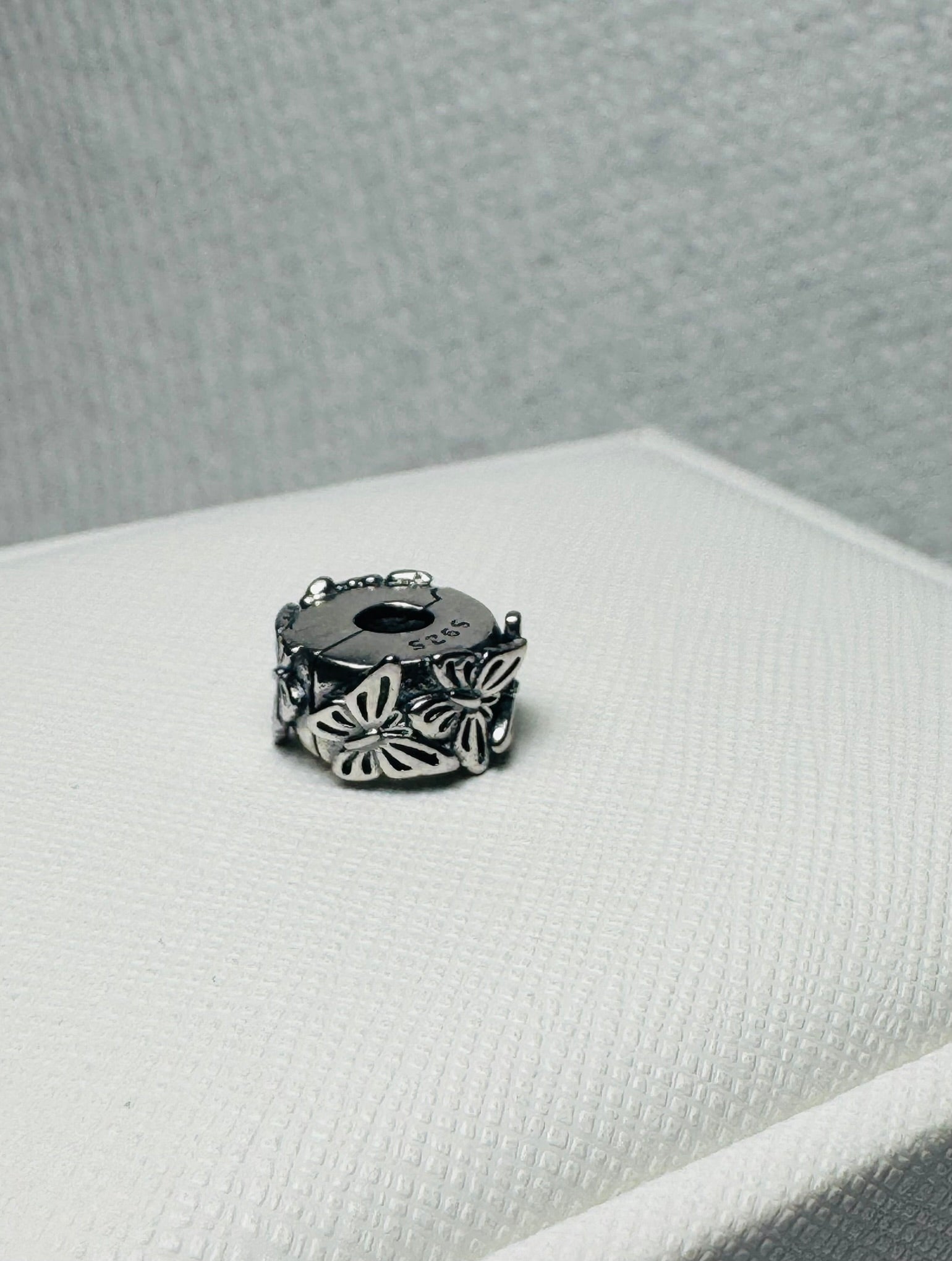 Detailed Butterfly Silver Charm – Perfect Gift for Bracelet Collectors