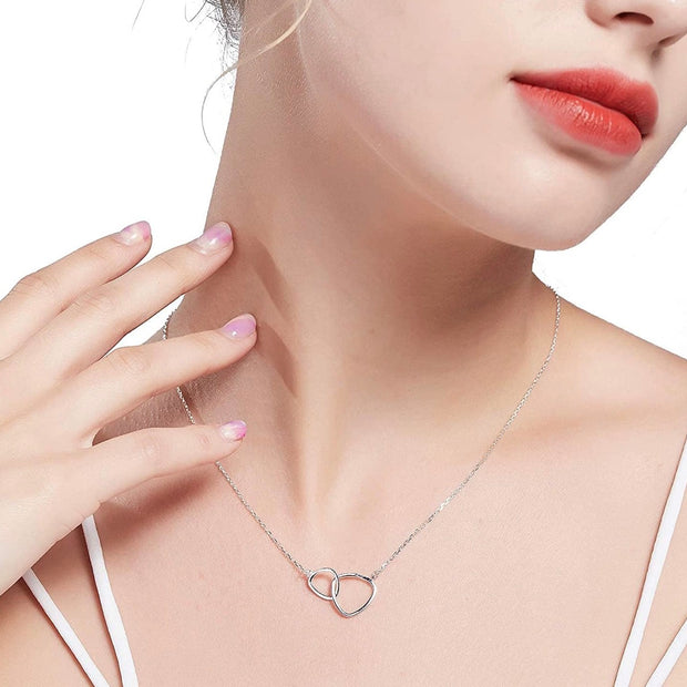 Elegant Double Infinity Symbol Necklace – Meaningful Connection Gift