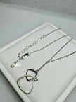 Elegant Double Infinity Symbol Necklace 18 Inch – Meaningful Connection Gift