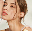 14K Gold-Plated Stainless Steel Minimalist Heart Hoop Earrings (1.2cm)