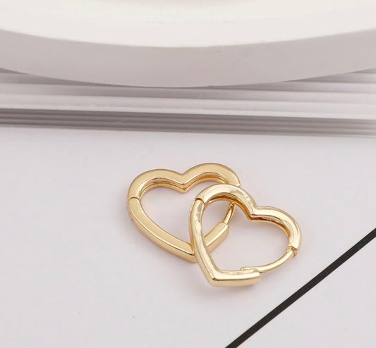 Heart Hoop Earings