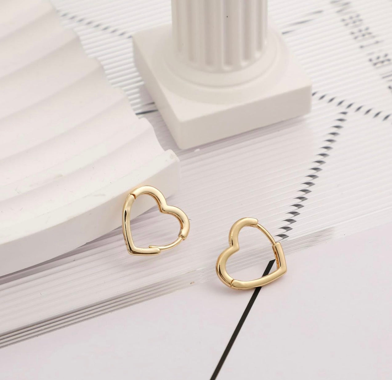 Heart Hoop Earings