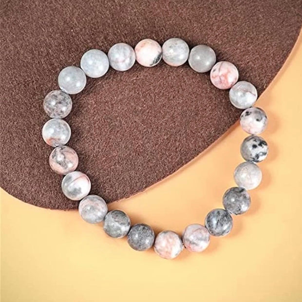 Genuine Pink Jasper Elastic Bracelet – Grounding Energy Jewelry