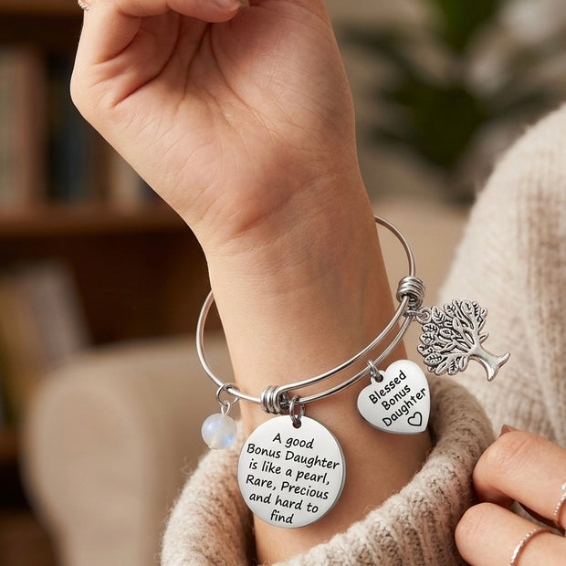 To My Daughter Stainless Steel Gift Bracelet