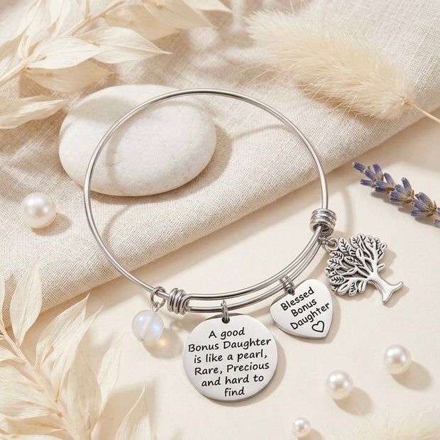 To My Daughter Stainless Steel Gift Bracelet