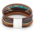 Sleek Multi-Strand Leather Bracelet – Comfortable Everyday Wristband