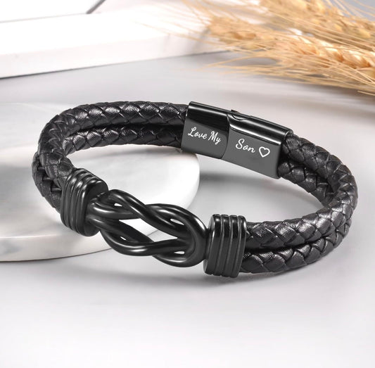 To My Son Infinity Bracelet