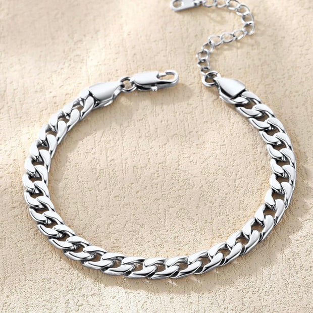 Premium Cuban Link Bracelet – Polished 316L Stainless Steel Accessory