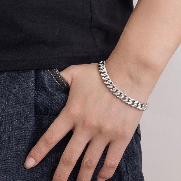Premium Cuban Link Bracelet – Polished 316L Stainless Steel Accessory