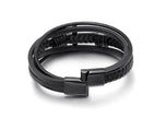 Leather Faith Cross Bracelet – Meaningful Gift for Men Everyday Accessory