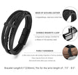 Leather Faith Cross Bracelet – Meaningful Gift for Men Everyday Accessory