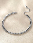 Heavy-Duty Cuban Link Bracelet – Minimalist Polished Stainless Steel Chain