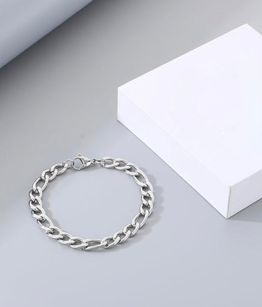 Cuban Figaro Curb Link Chain Bracelet