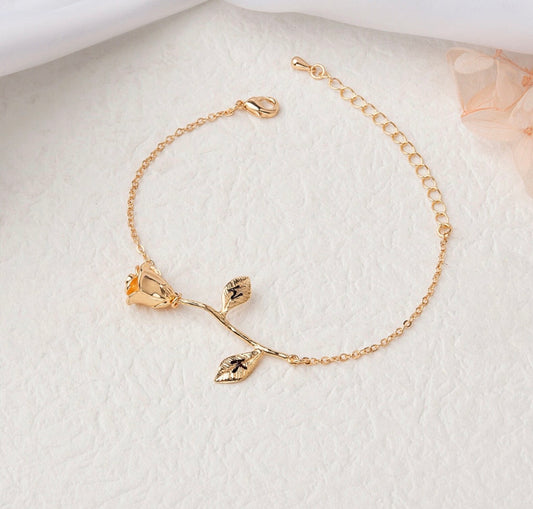 Rose Flower Bracelet