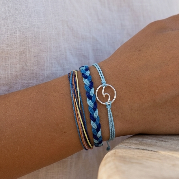 Stackable Beach Rope Bracelet – Minimalist Boho Summer Jewelry
