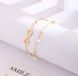 Minimalist Multilayer Chain Anklet Bracelet – Stainless Steel Layered Jewelry