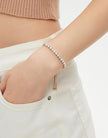 14K Gold Plated Cubic Zirconia Tennis Bracelet – Adjustable Sparkle Jewelry