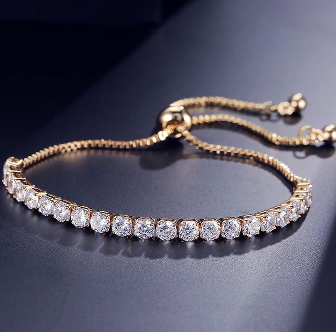 Gold Plated Tennis Bracelet