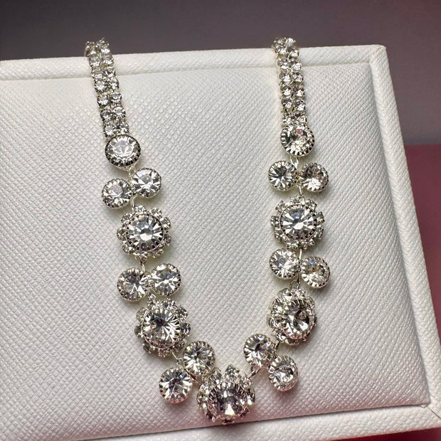 Stainless Steel Cubic Zirconia Tennis Bracelet – 7.1 Inch Sparkle Jewelry