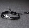 Adjustable Cross Nylon Rope Bracelet – Minimalist Unisex Cord Jewelry