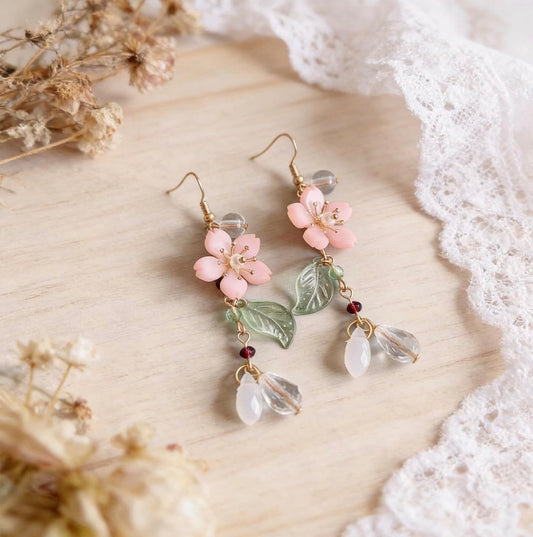 Cherry Blossom Dangle Earrings