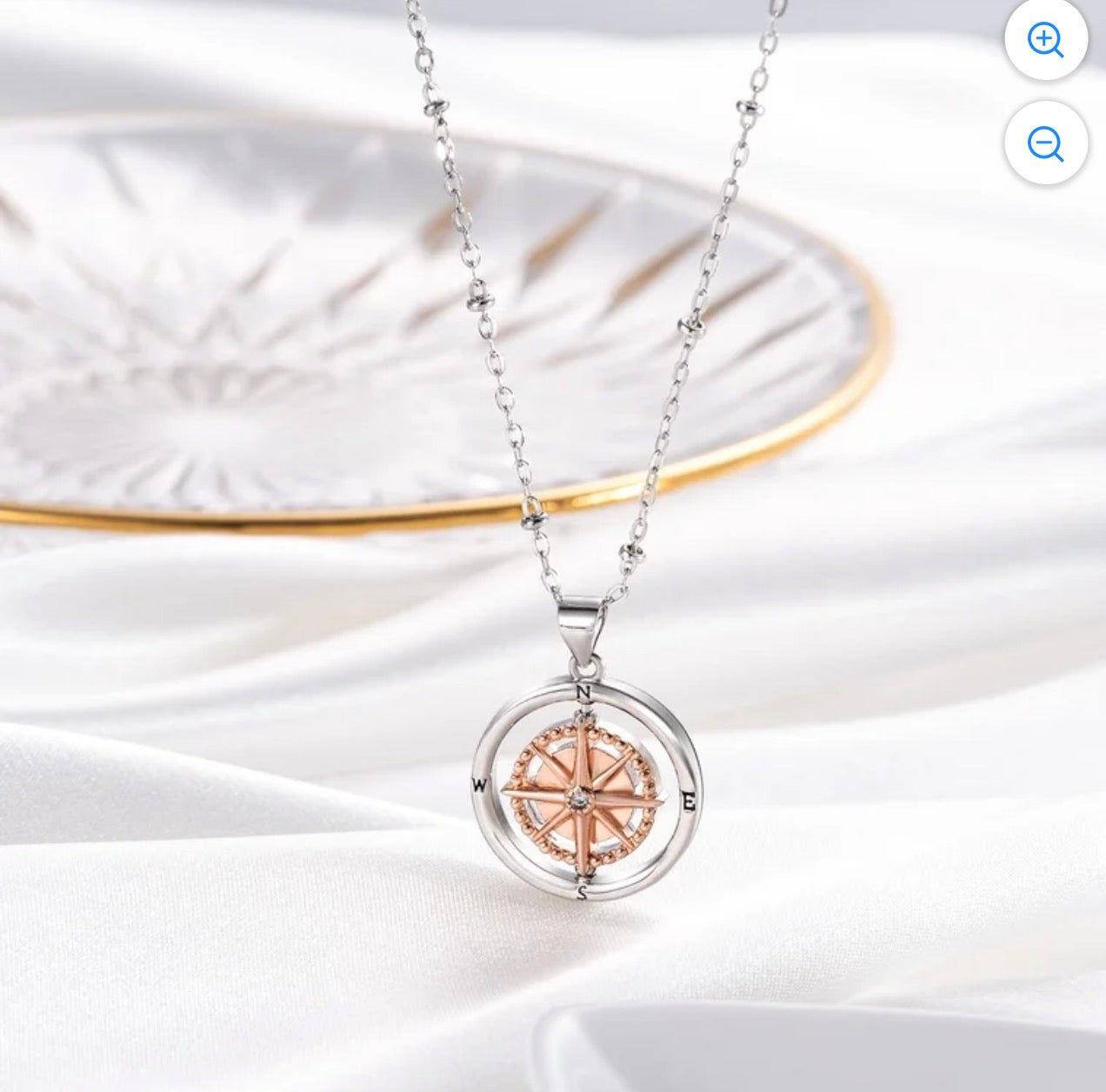 Rotate Compass Necklace