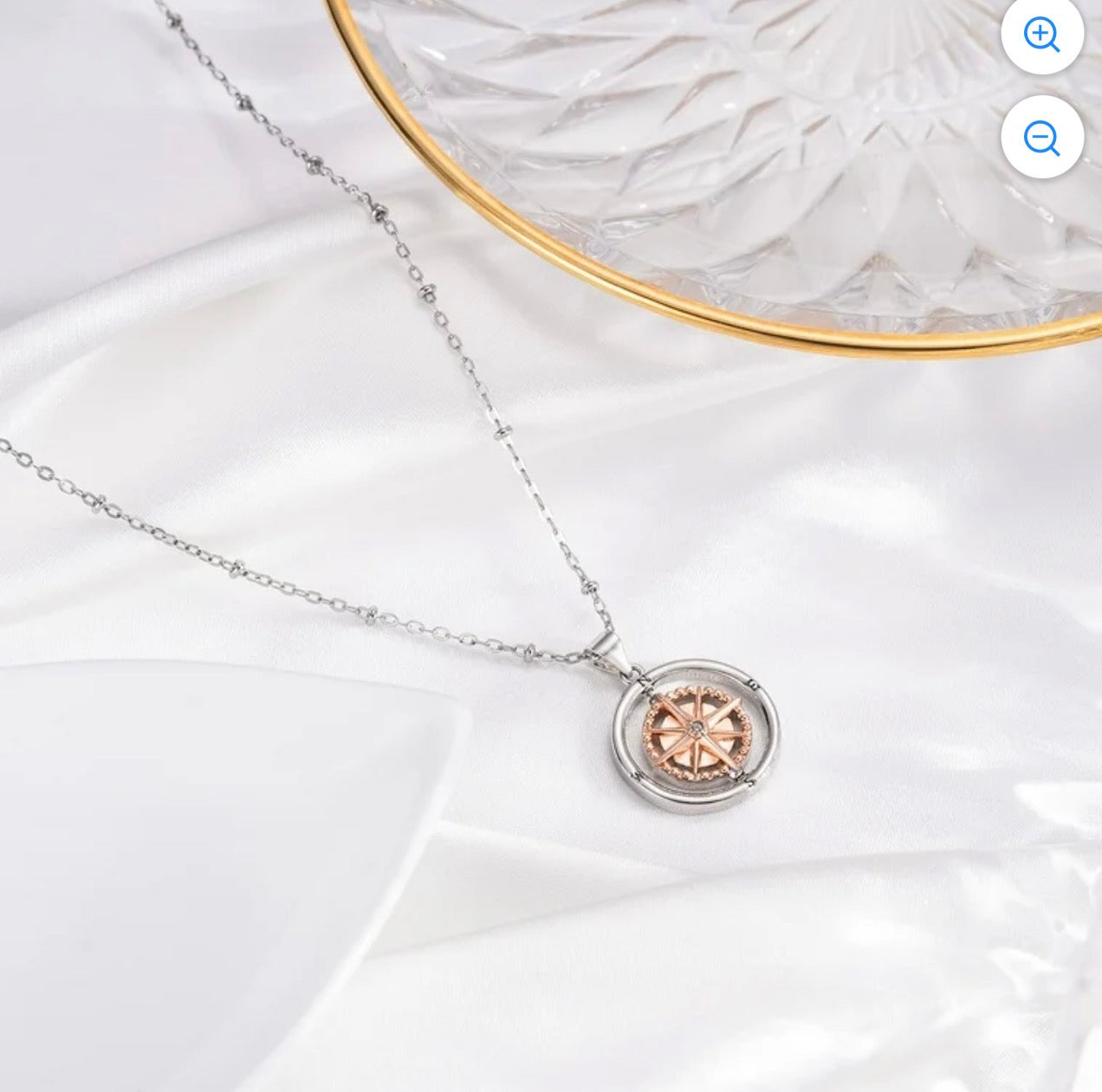 Rotate Compass Necklace