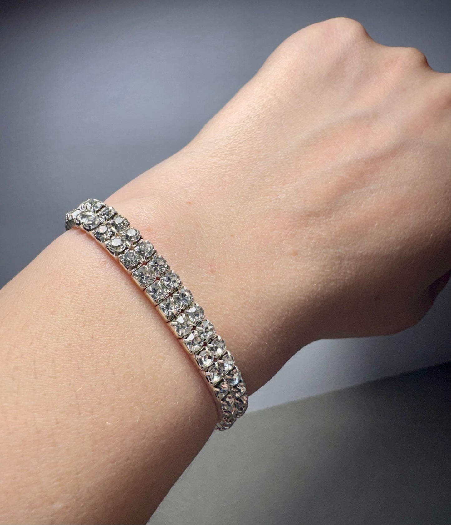 Luxury Multilayer Shining Stretch Wide Tennis Bracelet