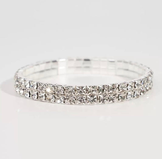 Luxury Multilayer Shining Stretch Wide Tennis Bracelet
