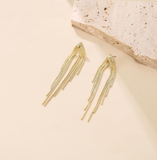 Linear Drop Dangel Earrings