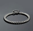 Classic 3mm Cuban Link Bracelet for Men & Women – Adjustable 8.5