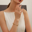 14K Gold Plated Stainless Steel Paperclip Bracelet – Adjustable 6.7