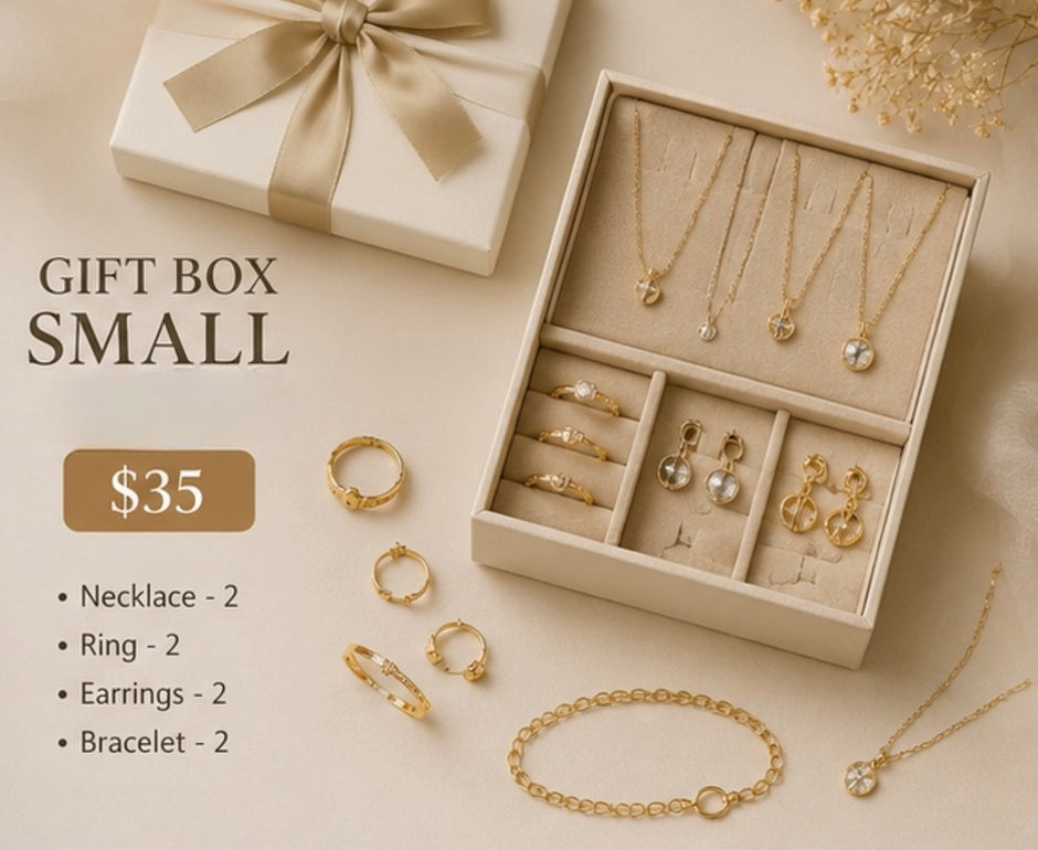 Small Mystery Gift Box – 8-Piece Curated Jewelry & Accessories Surprise Set