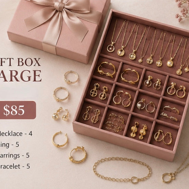 Premium Large Jewelry & Accessories Gift Box – 19-Piece Curated Set