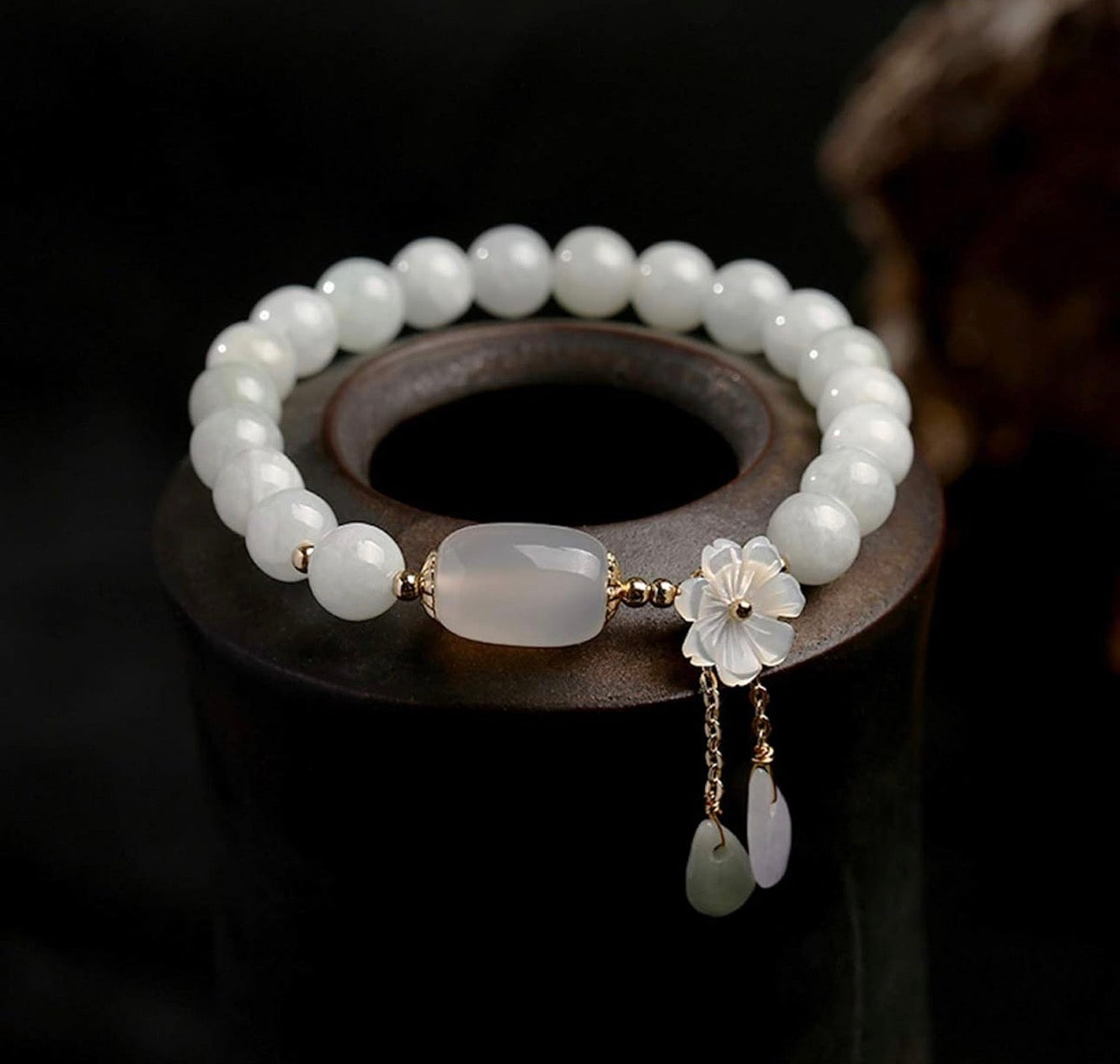 Natural Green Jade Bracelet