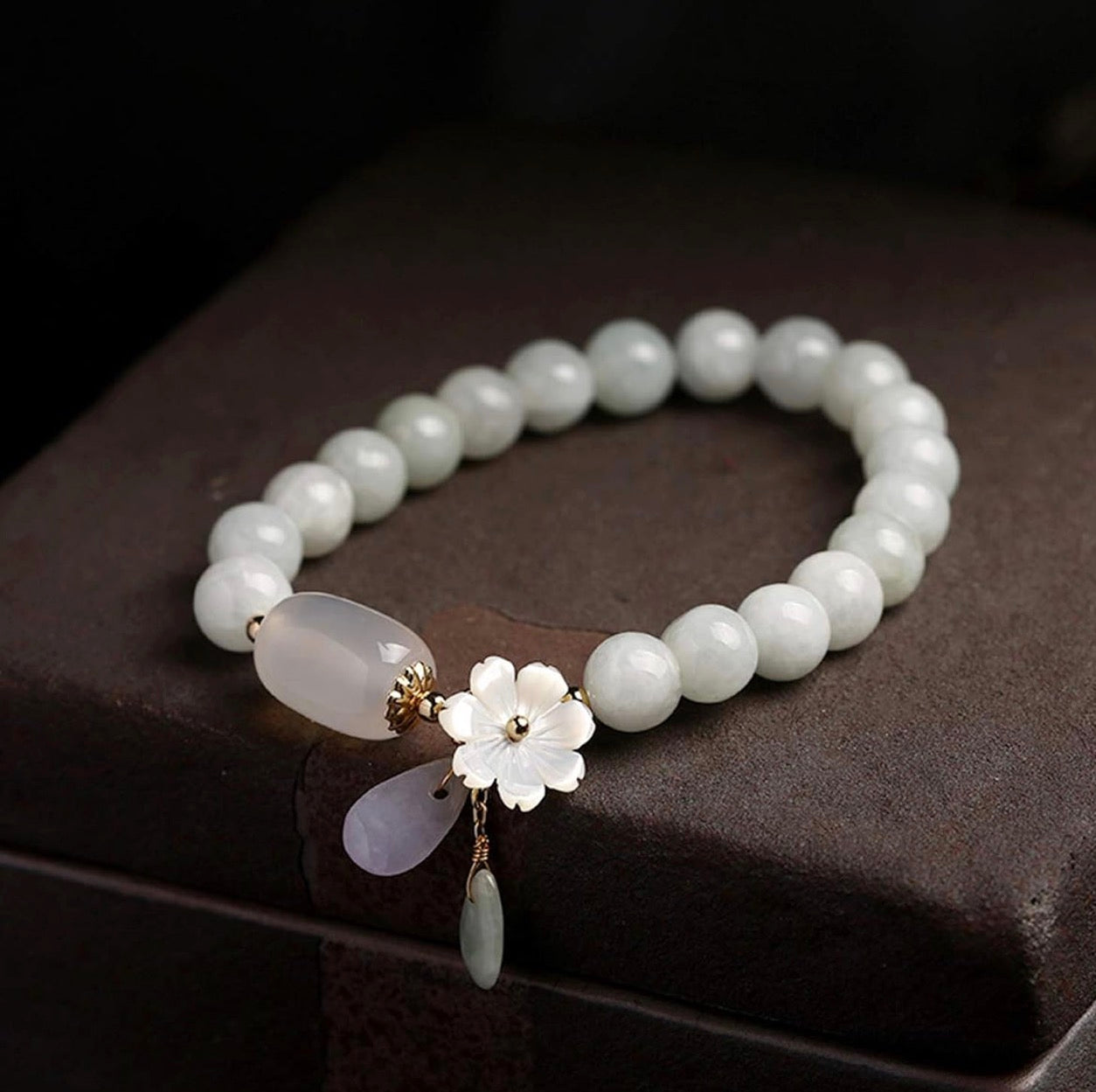 Natural Green Jade Bracelet