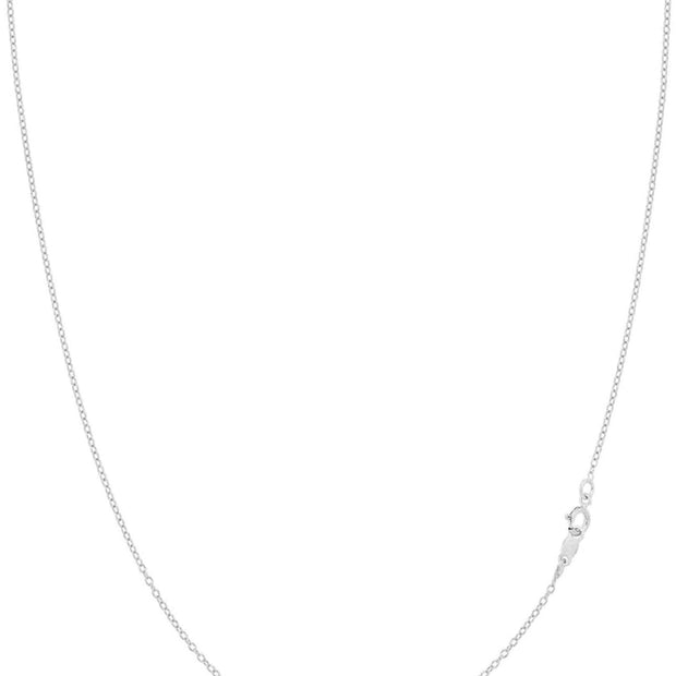 925 Sterling Silver Minimalist Cable Chain Necklace – 1 mm, 26 Inch