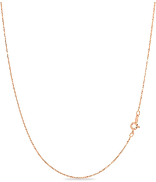 Classic Box Chain Necklace 1 mm