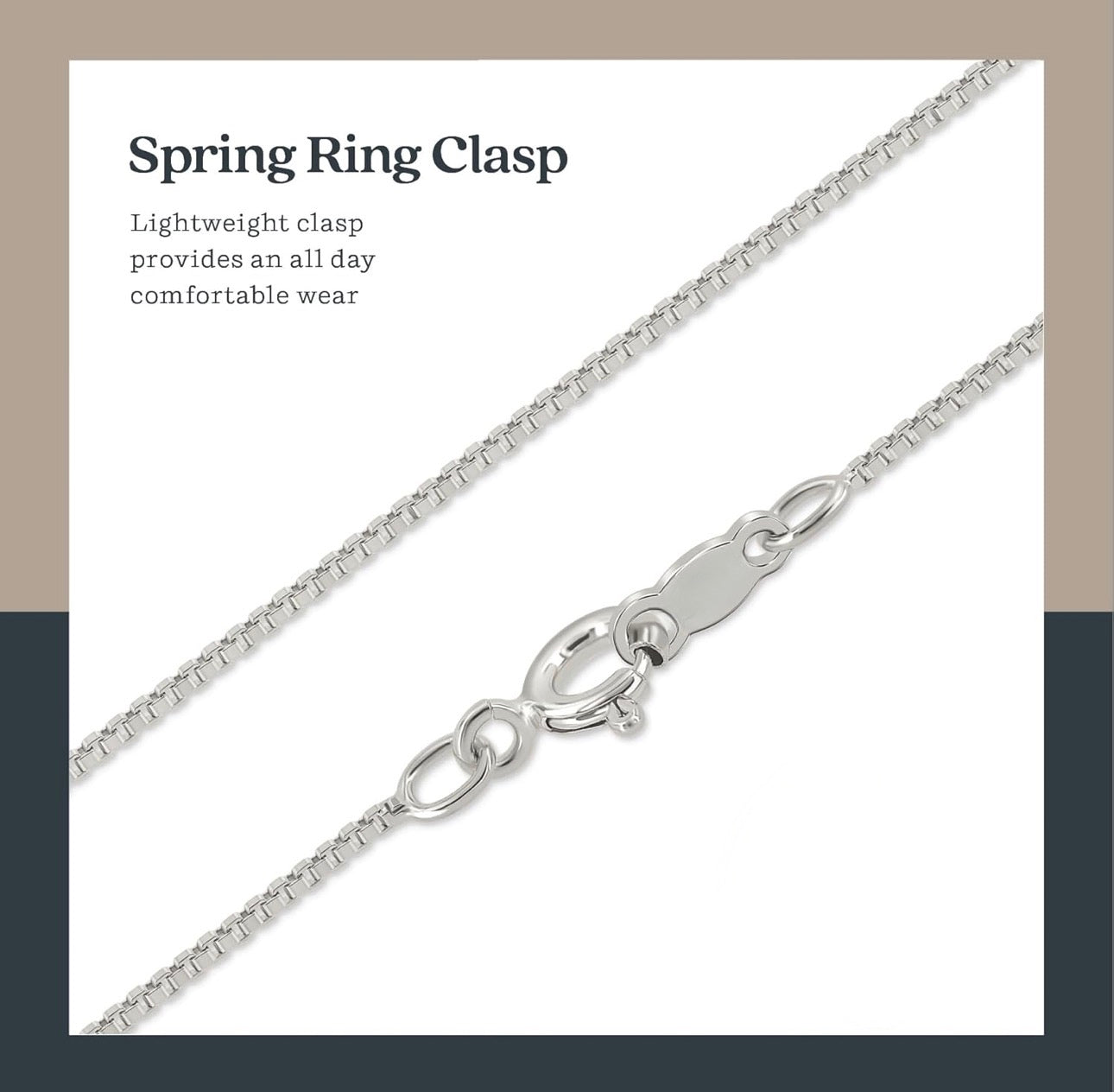 Square Box Chain Link 1 mm