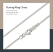 925 Sterling Silver Square Box Chain Necklace – 0.8 mm, 22 Inches