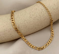 14K Gold Plated 3mm Figaro Link Bracelet – Adjustable 6.7